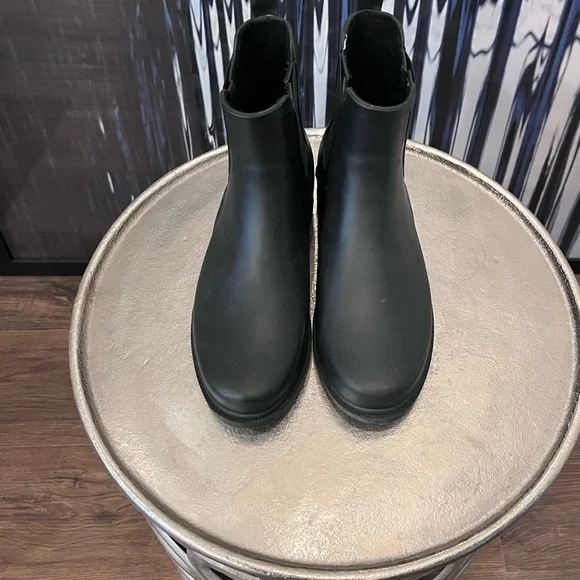 J. Crew Black Ankle Rain Boots - Picture 2 of 6